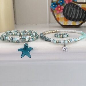 Anklet Set with Bracelets & Ring